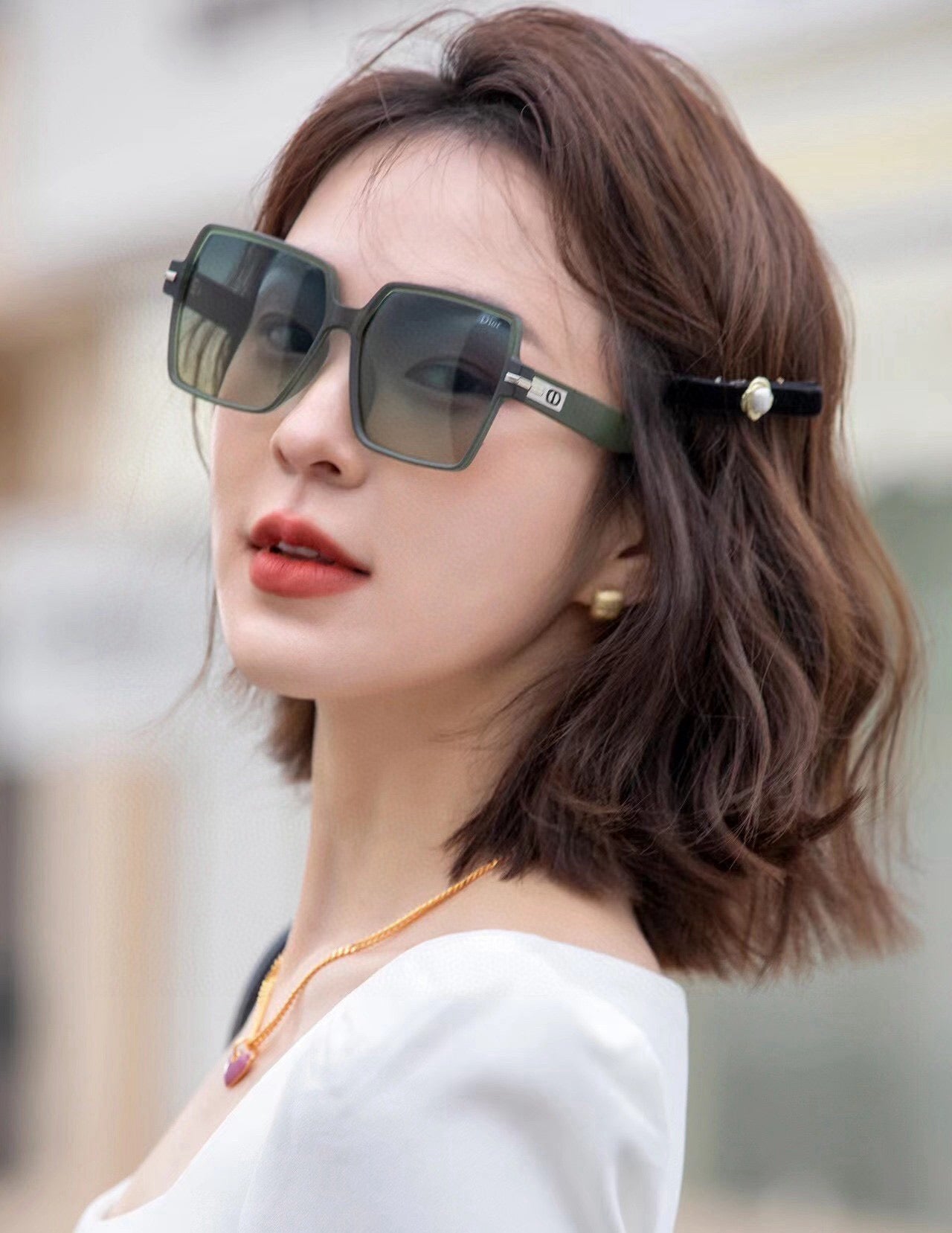 DIOR MONTAIGNE SQUARE SUNGLASS CD4780 IN ACETATE