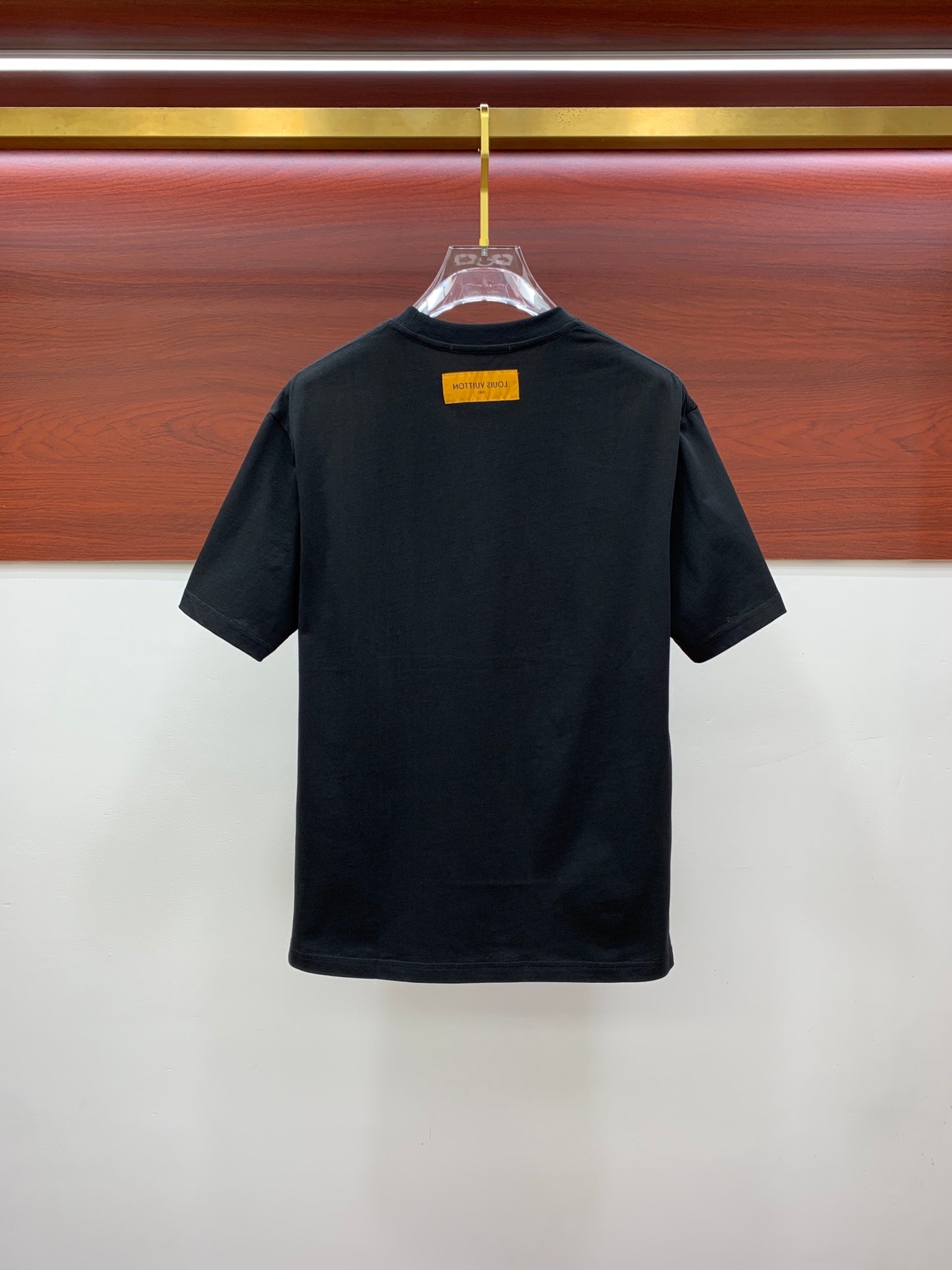 LOUIS VUITTON LV T-SHIRT IN BLACK COTTON STYLIZED LOGO 238873