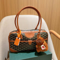 GOYARD SAINT MARTIN BAG 35 IN BROWN GOYARDINE CANVAS AND CALFSKIN