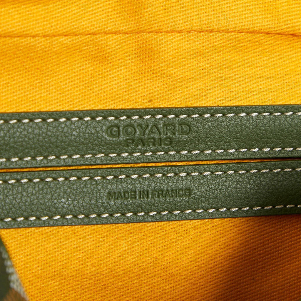 GOYARD CAP-VERT PM BAG 22 IN WOODLAND GREEN GOYARDINE CANVAS