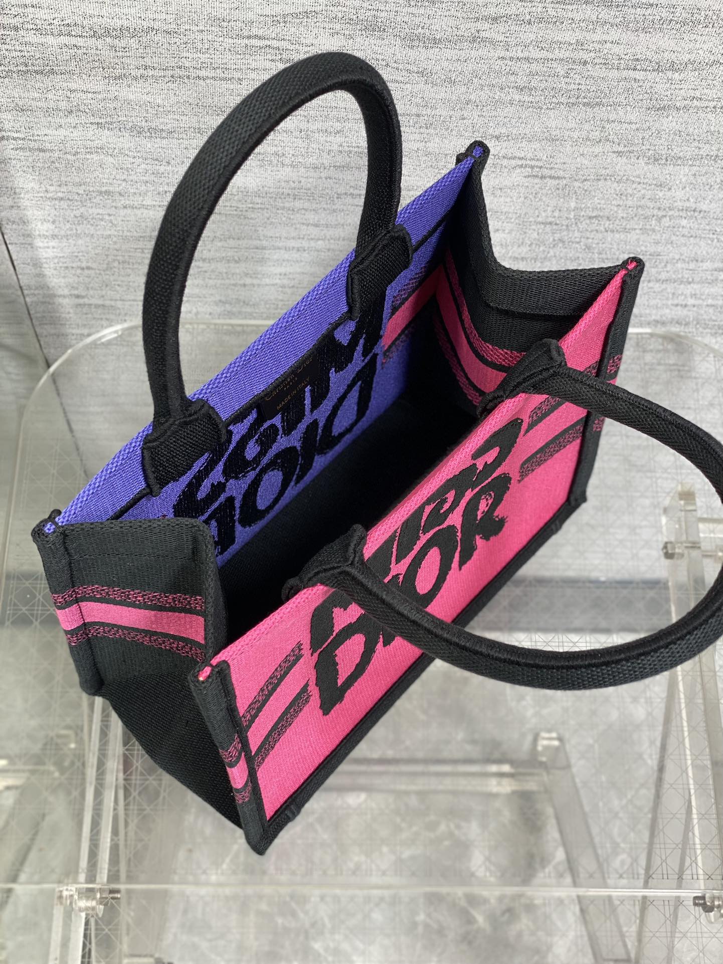 DIOR BOOK TOTE 26 CM IN COLORFUL CANVAS 226509