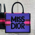 DIOR MEDIUM BOOK TOTE 36 IN COLORFUL CANVAS 226510