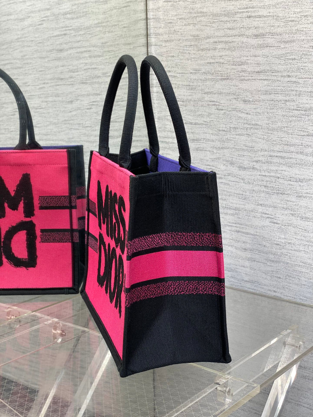 DIOR MEDIUM BOOK TOTE 36 IN COLORFUL CANVAS 226510