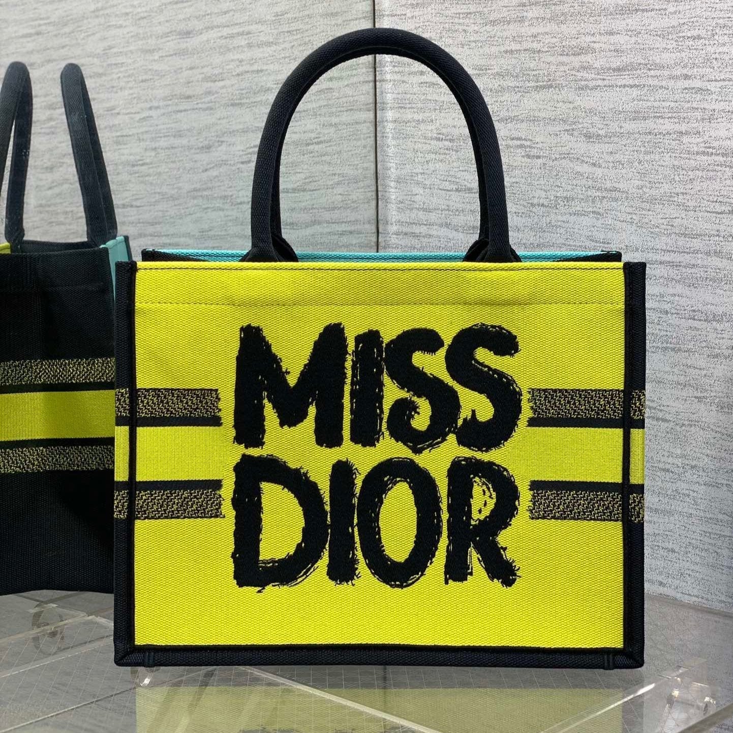 DIOR MEDIUM BOOK TOTE 36 IN COLORFUL CANVAS 226513