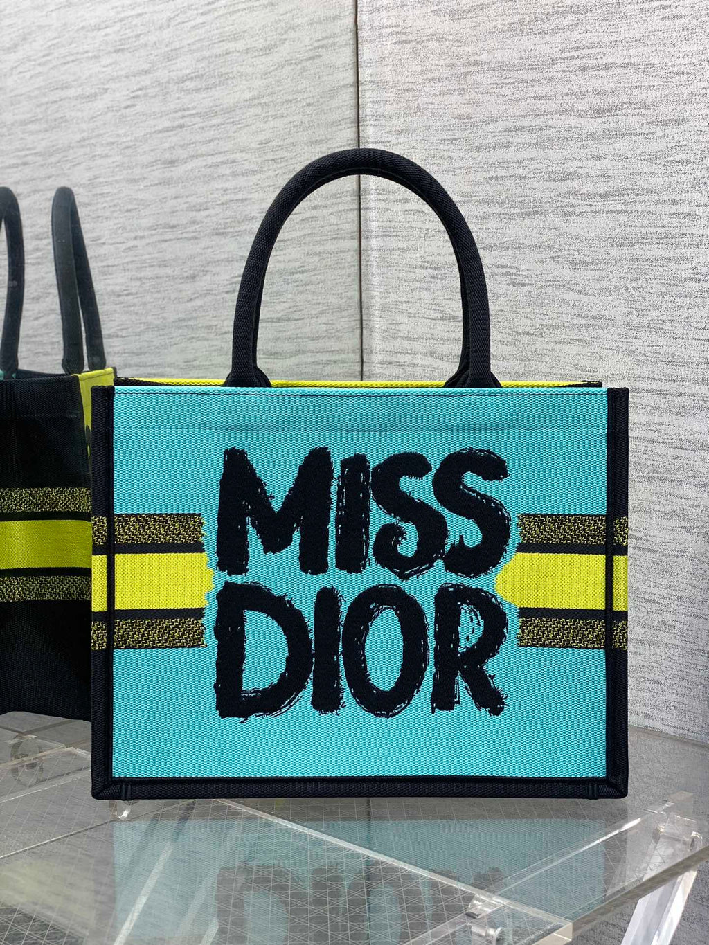 DIOR MEDIUM BOOK TOTE 36 IN COLORFUL CANVAS 226513