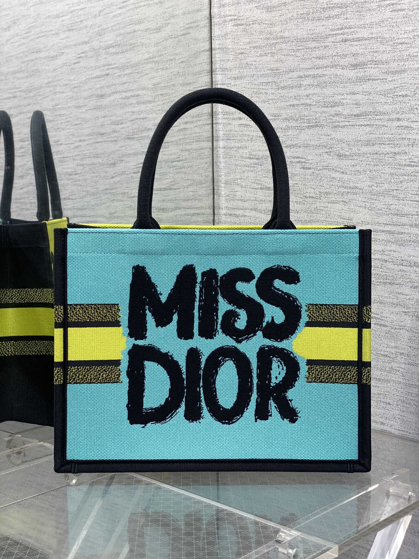 DIOR MEDIUM BOOK TOTE 36 IN COLORFUL CANVAS 226513