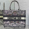 DIOR MEIDUM 36 BOOK TOTE IN COLORFUL CANVAS 226290
