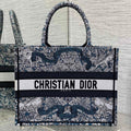 DIOR MEIDUM 36 BOOK TOTE IN BLACK CANVAS 226297