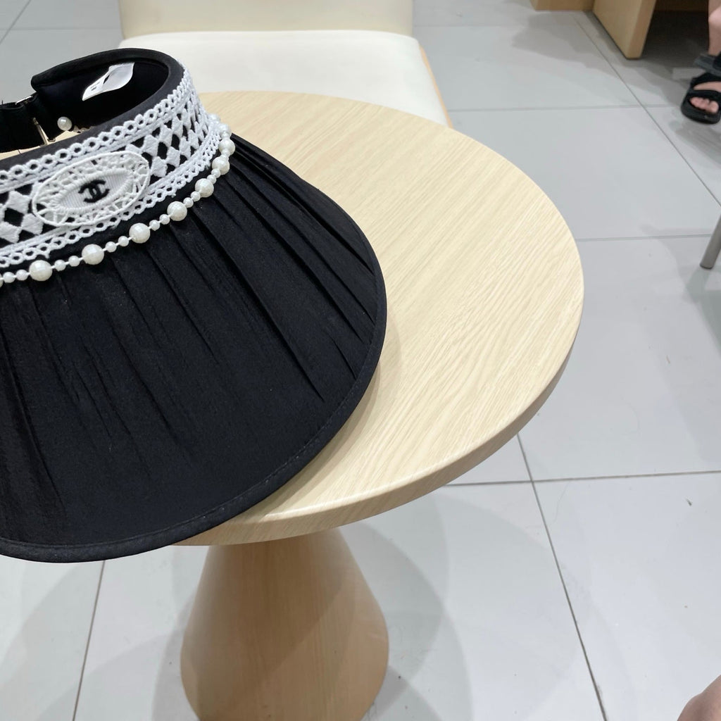 CHANEL SUN HAT MODEM BLACK 674080