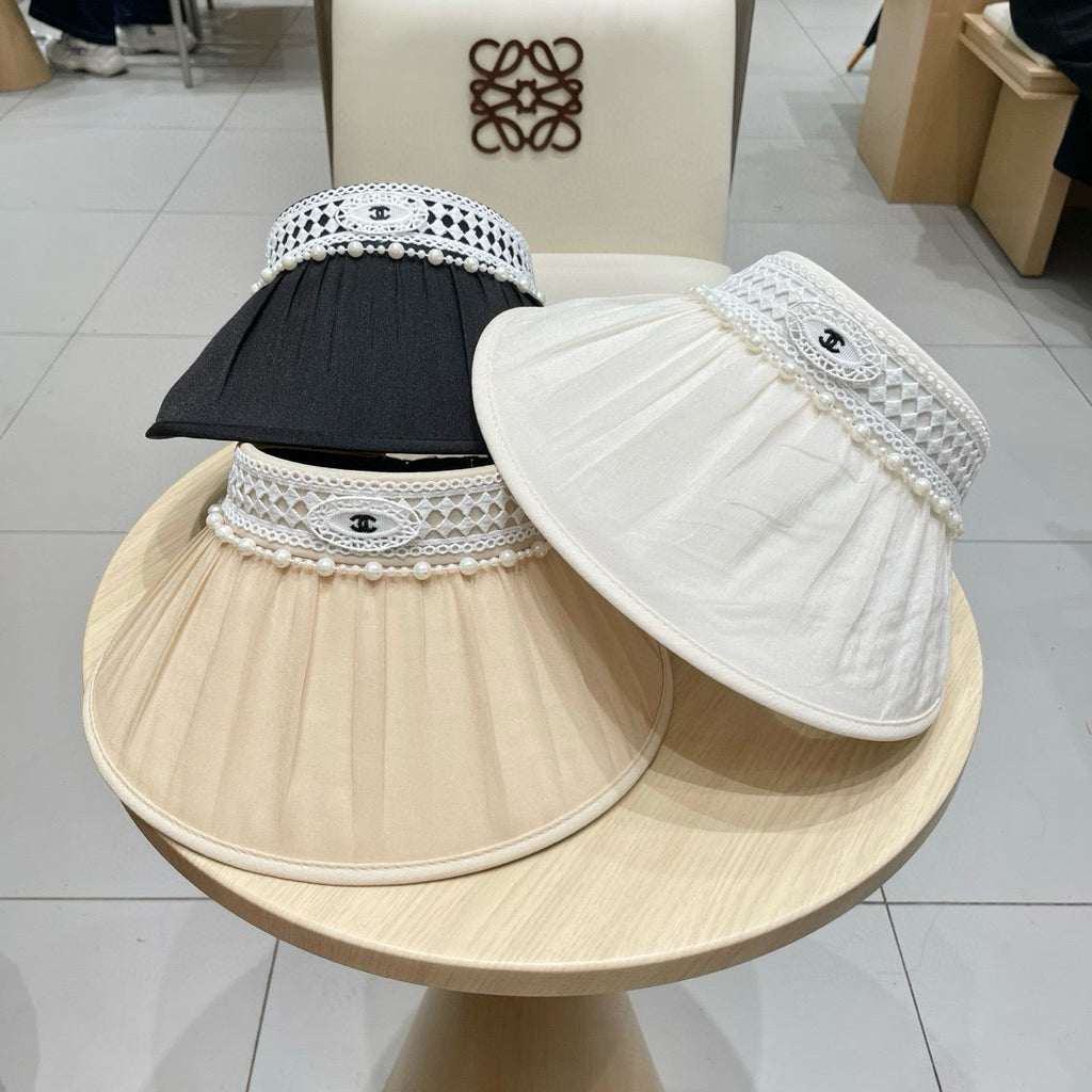 CHANEL SUN HAT MODEM BLACK 674080