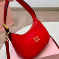 FENDI HOBO 22 BAG IN CHERRY RED CALFSKIN
