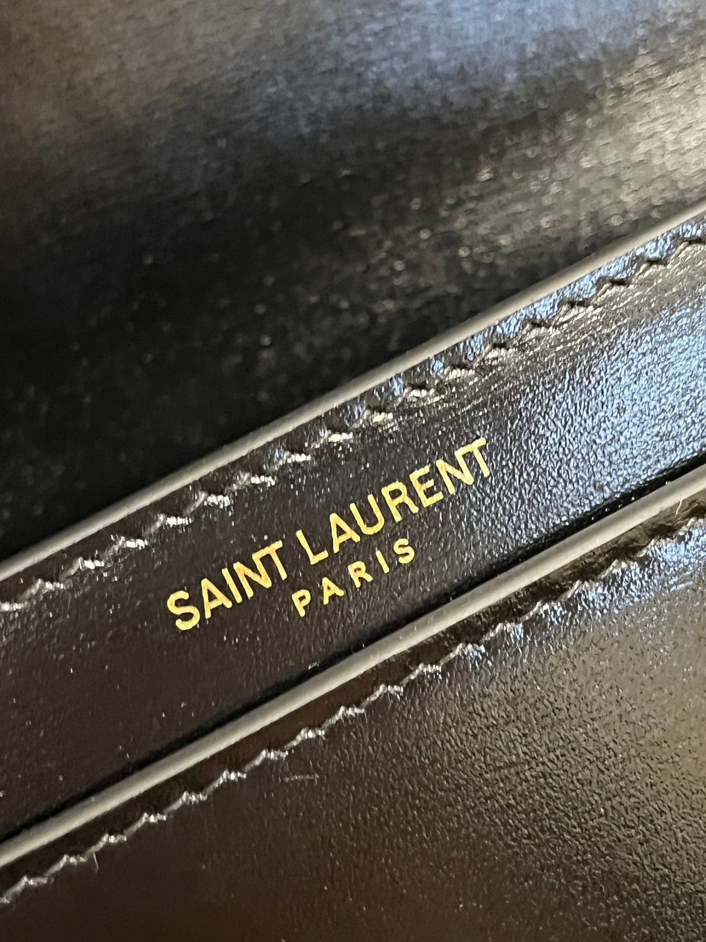 SAINT LAURENT VOLTAIRE 17 BLACK CALFSKIN BAG