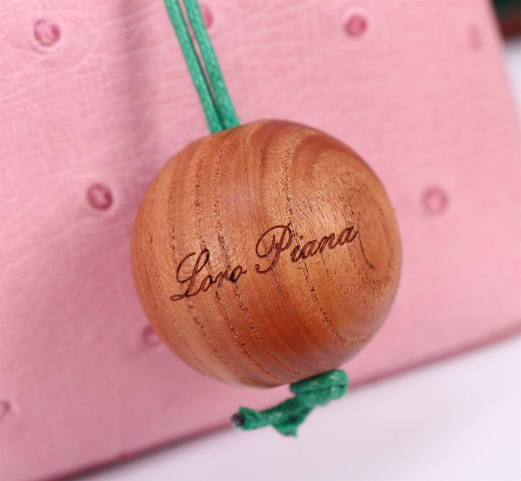 LORO PIANA EXTRA POCKET L19 IN BABY PINK OSTRICH LEATHER