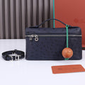 LORO PIANA EXTRA POCKET L19 IN SPACE BLUE OSTRICH LEATHER