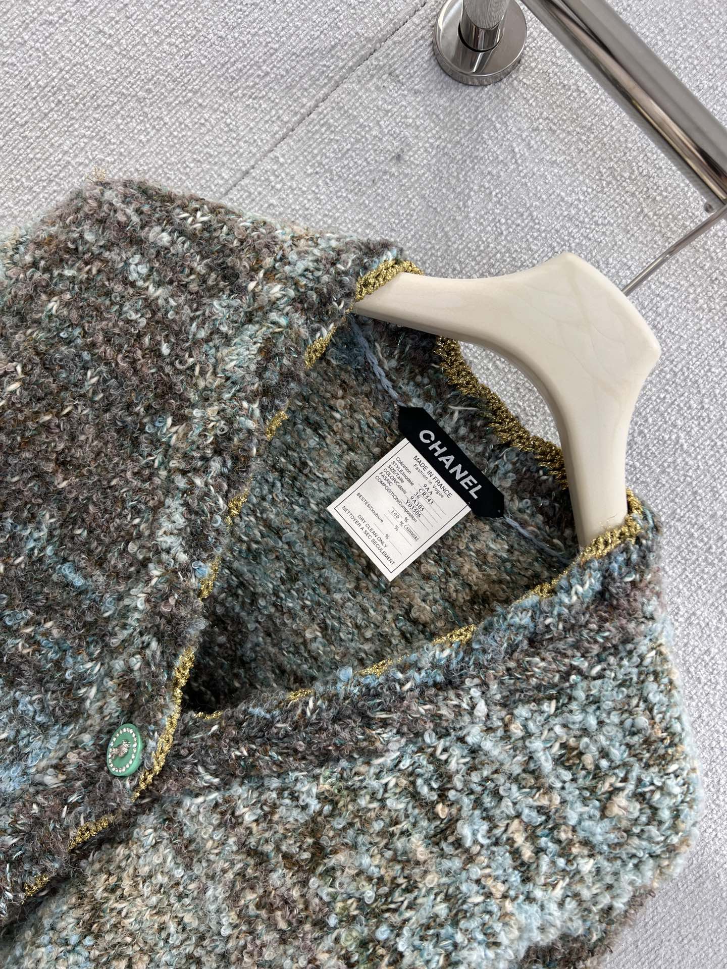 CHANEL 25S KNITTED WOOL COAT 233443