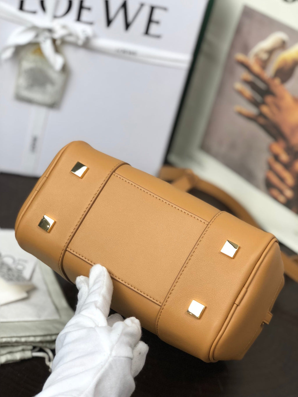 LOEWE LOE AMAZONA 19 BAG IN WARM DESERT NAPPA CALFSKIN
