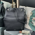 LOEWE PEBBLE HOBO 40 IN BLACK SUPPLE GRAINED CALFSKIN