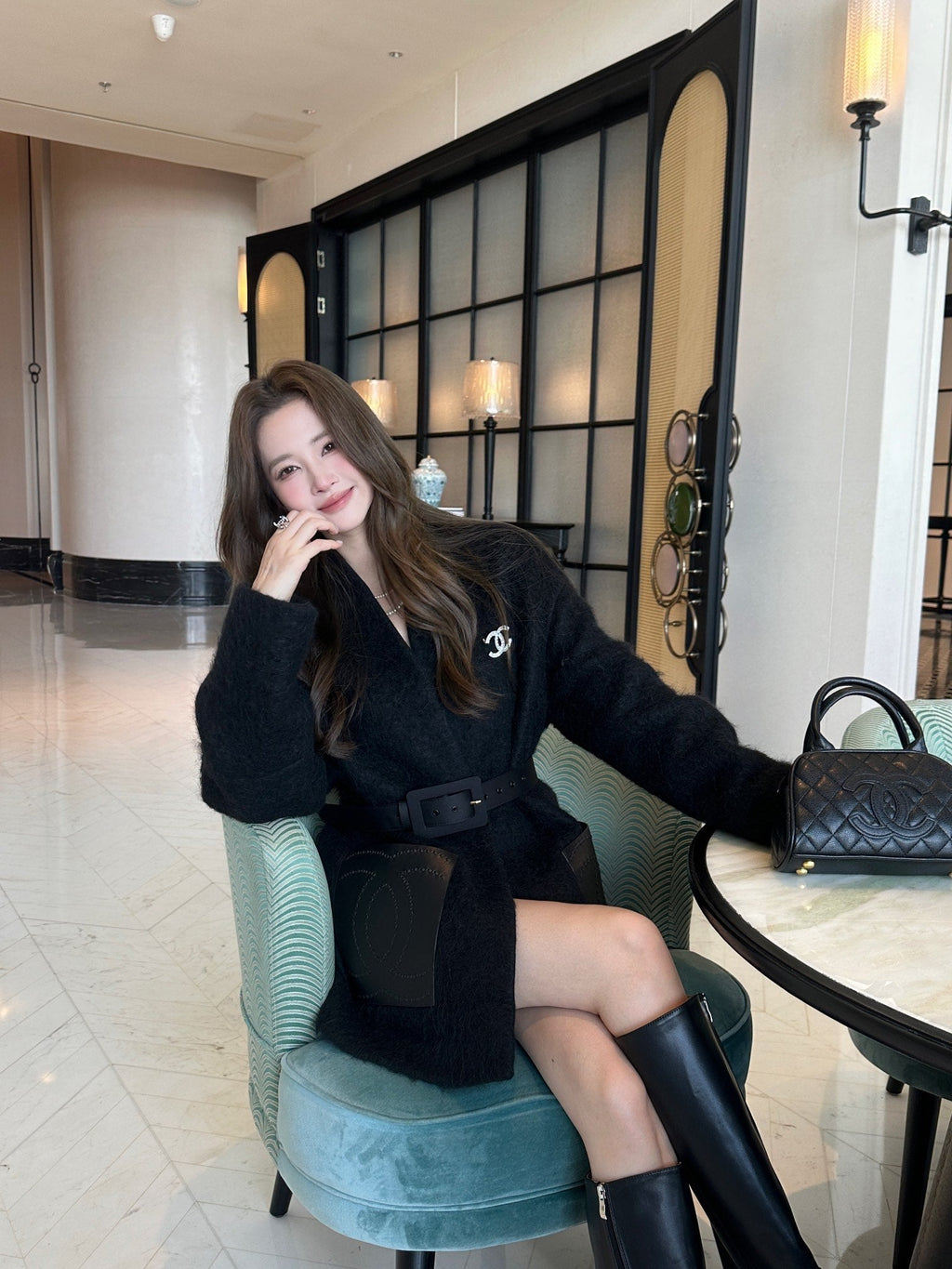 CHANEL 25S KNIT SWEATER COAT 622