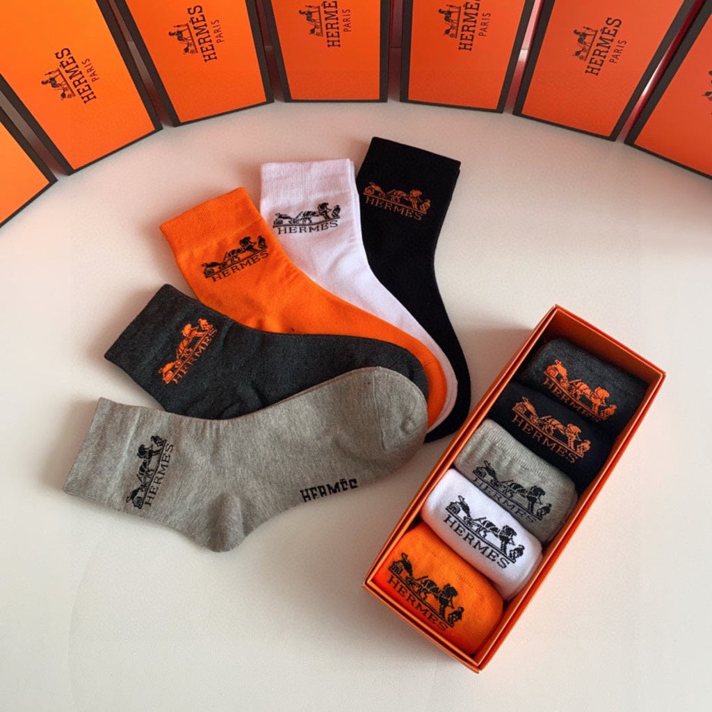 HERMES LOW-CUT SOCKS 274599 (1 BOX)