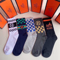 HERMES CREW SOCKS 284377 (1 BOX)