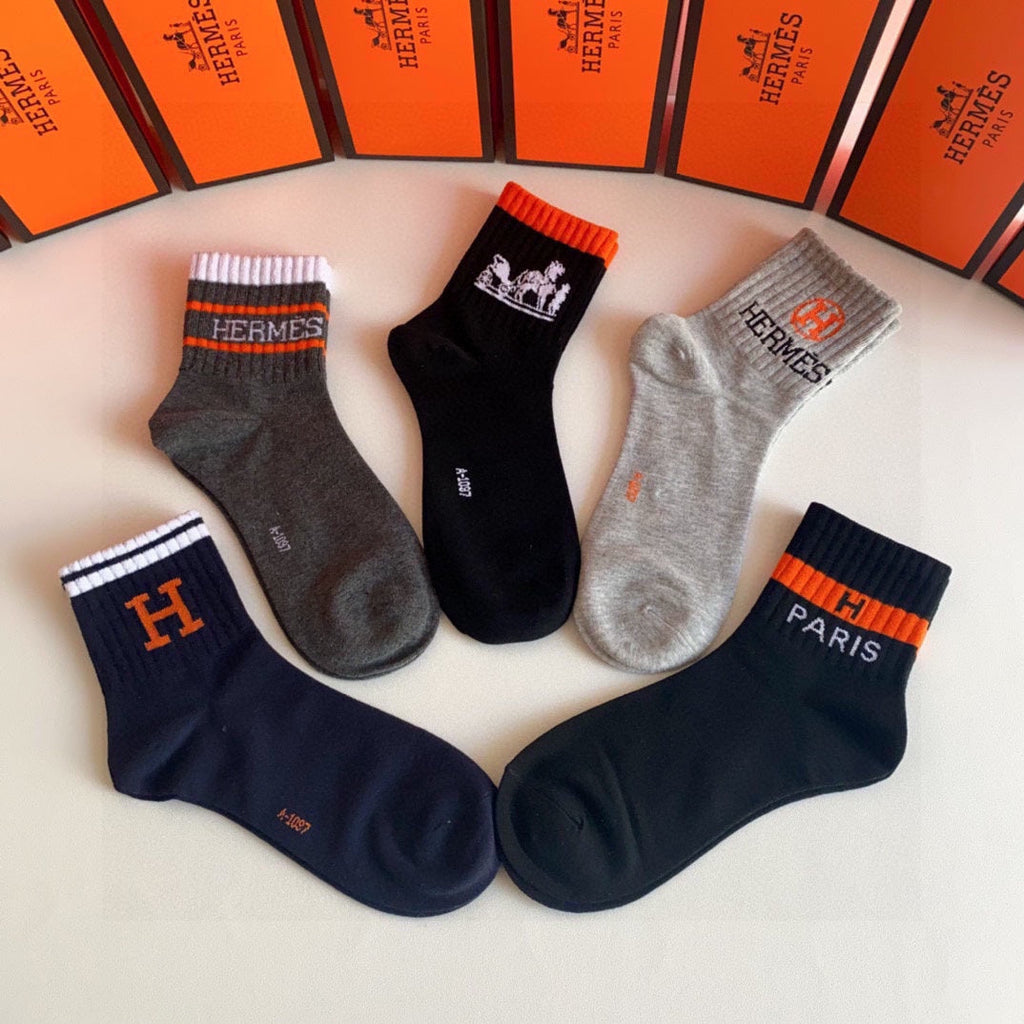 HERMES LOW-CUT SOCKS 314698 (1 BOX)