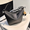 LOEWE LOE LUNA HOBO 17 BAG IN BLACK CALFSKIN