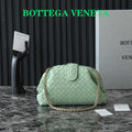 BOTTEGA VENETA Teen Lauren 1980 With Chain 31.5 Light Green Leather Ghw