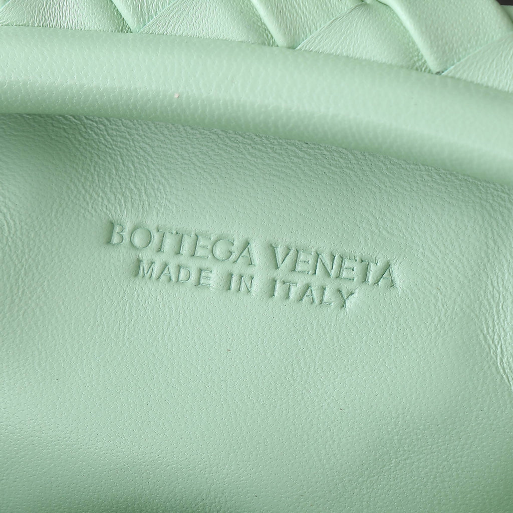 BOTTEGA VENETA Teen Lauren 1980 With Chain 31.5 Light Green Leather Ghw