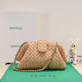 BOTTEGA VENETA Teen Lauren 1980 With Chain 31.5 Beige Leather Ghw