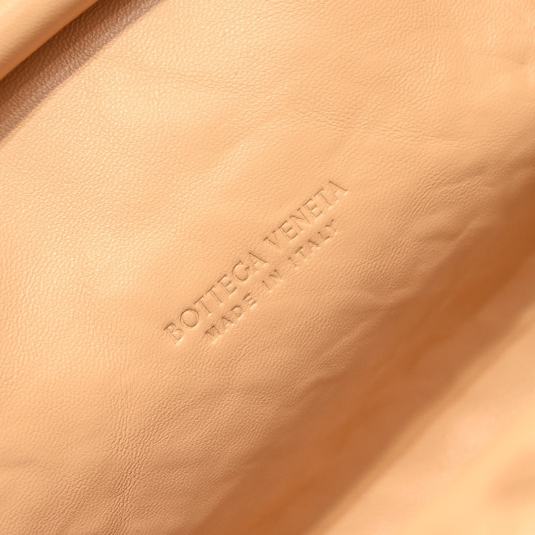 BOTTEGA VENETA Teen Lauren 1980 With Chain 31.5 Beige Leather Ghw