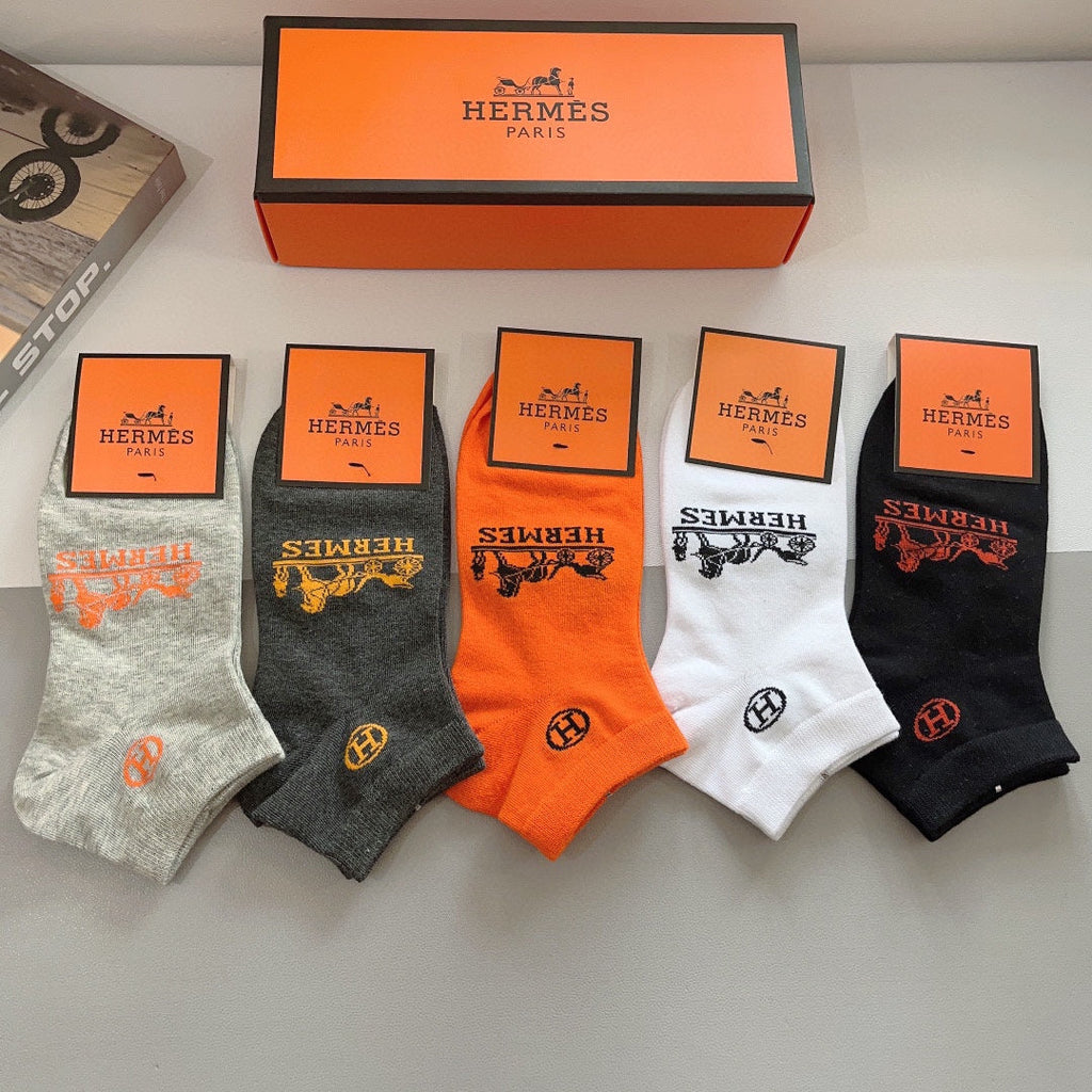HERMES LOW-CUT SOCKS 285767 (1 BOX)