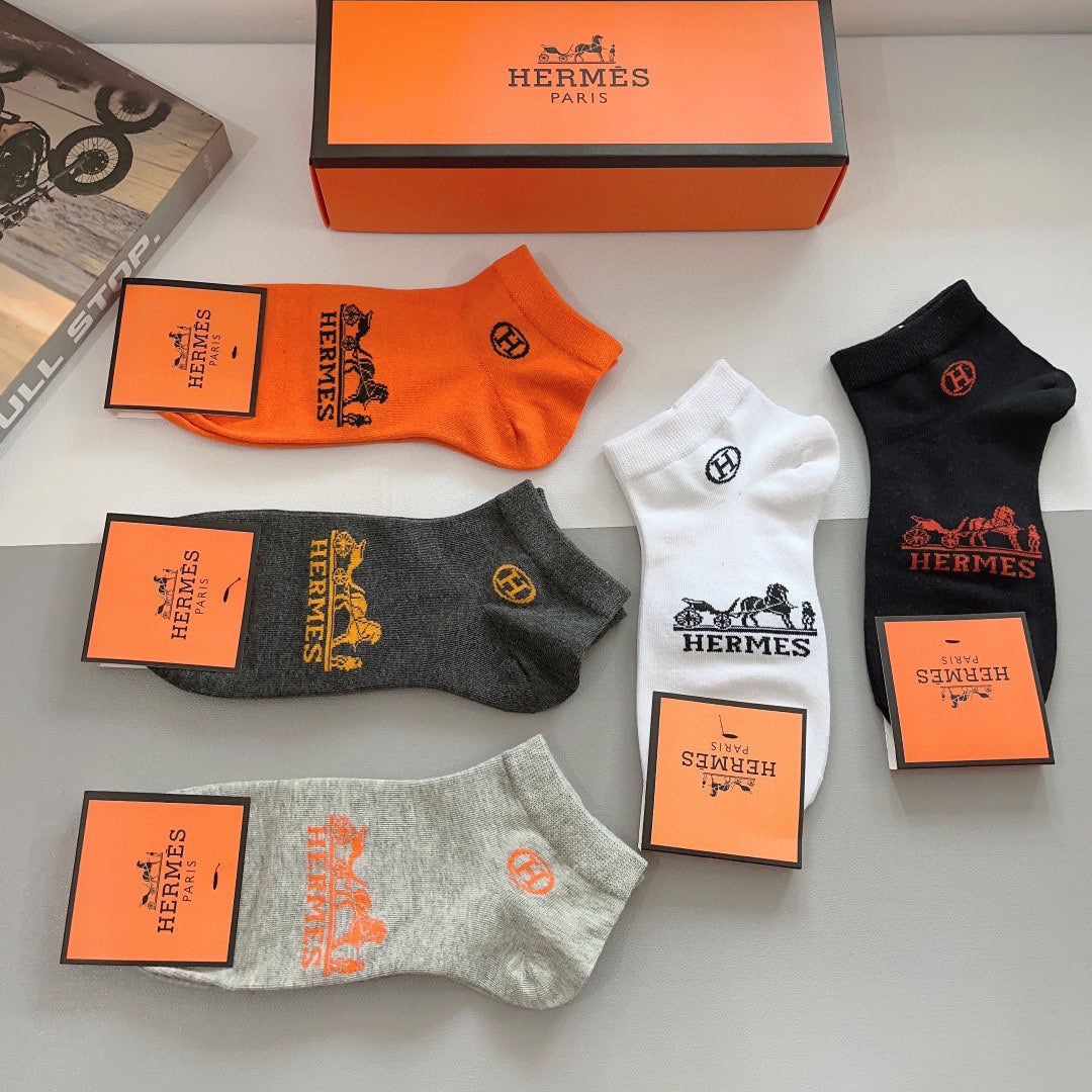 HERMES LOW-CUT SOCKS 285767 (1 BOX)