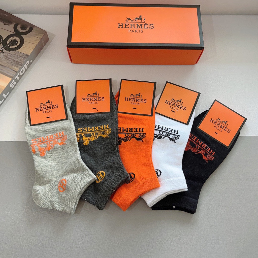 HERMES LOW-CUT SOCKS 285767 (1 BOX)