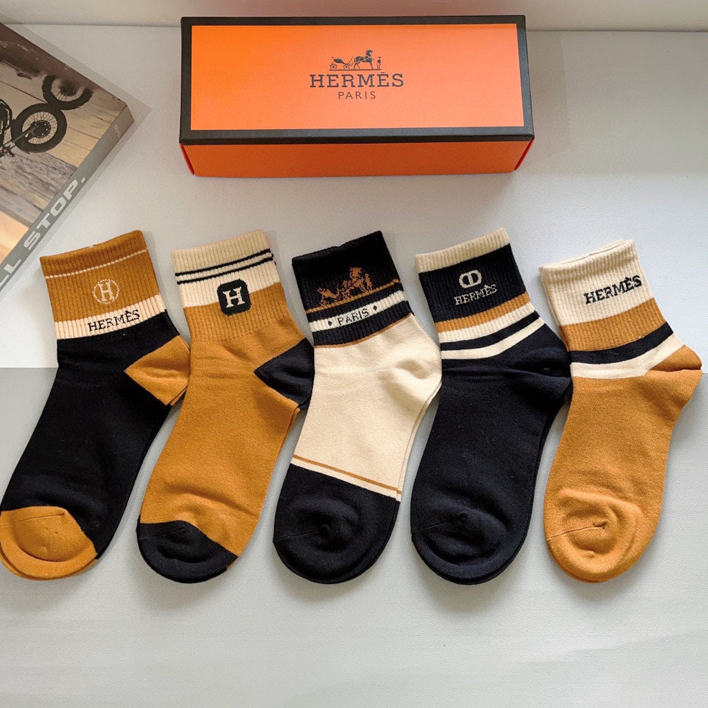 HERMES LOW-CUT SOCKS 391948 (1 BOX)