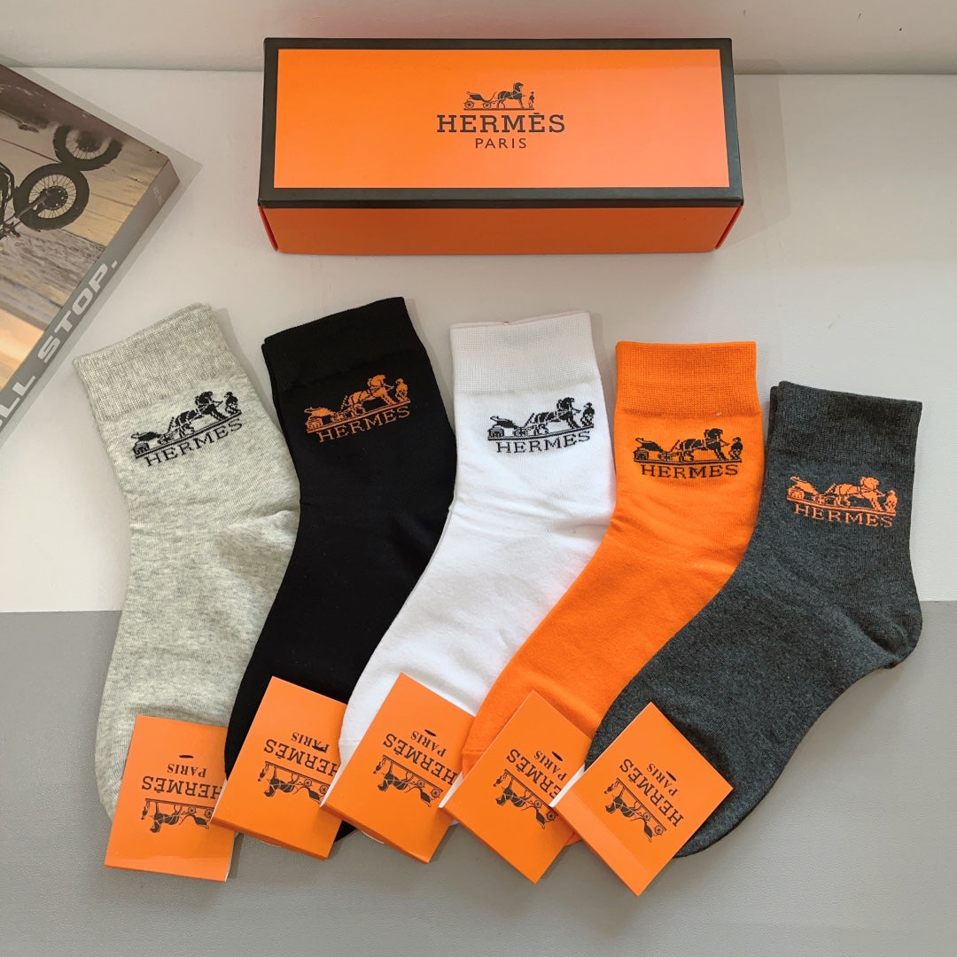 HERMES LOW-CUT SOCKS 393779 (1 BOX)