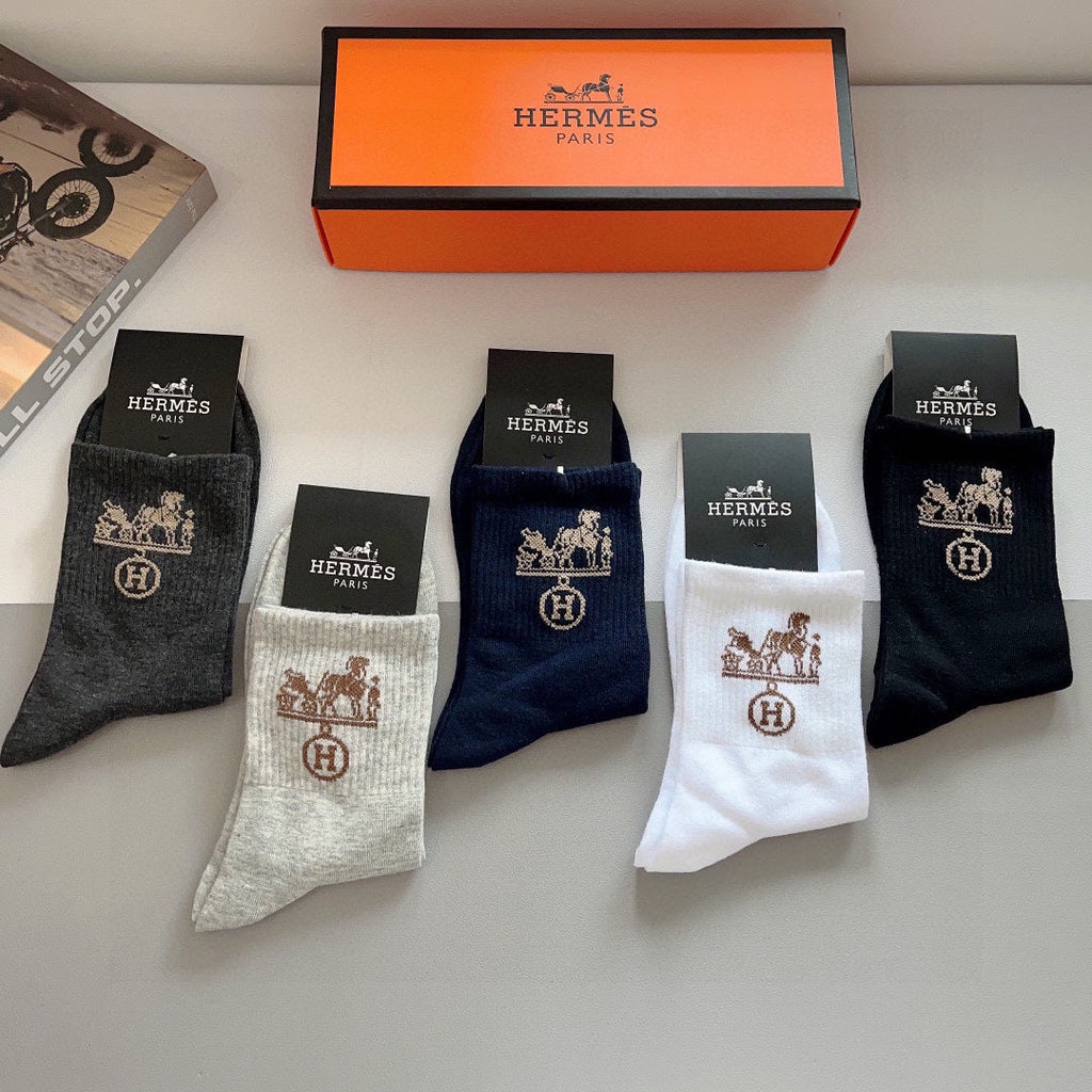 HERMES ANKLE SOCKS 416160 (1 BOX)
