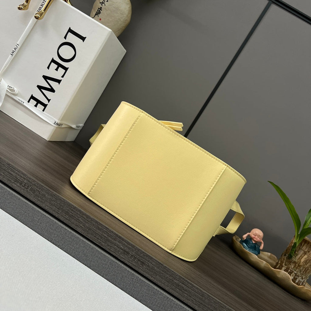 LOEWE LOE MINI 20 HAMMOCK BAG IN LIGHT YELLOW CALFSKIN