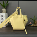 LOEWE LOE MINI 20 HAMMOCK BAG IN LIGHT YELLOW CALFSKIN