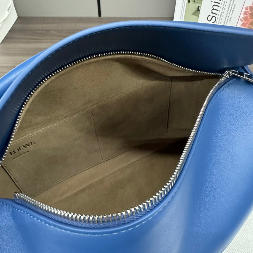 LOEWE LOE PUZZLE 33 BAG IN COBALT BLUE CALFSKIN