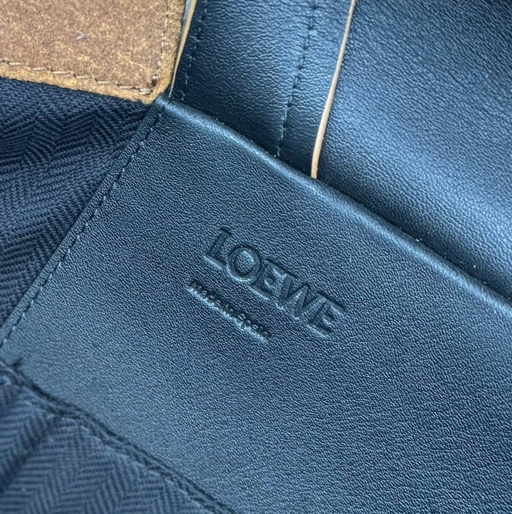 LOEWE FLAMENCO 40 BACKPACK IN CINNAMON BROWN SUEDE