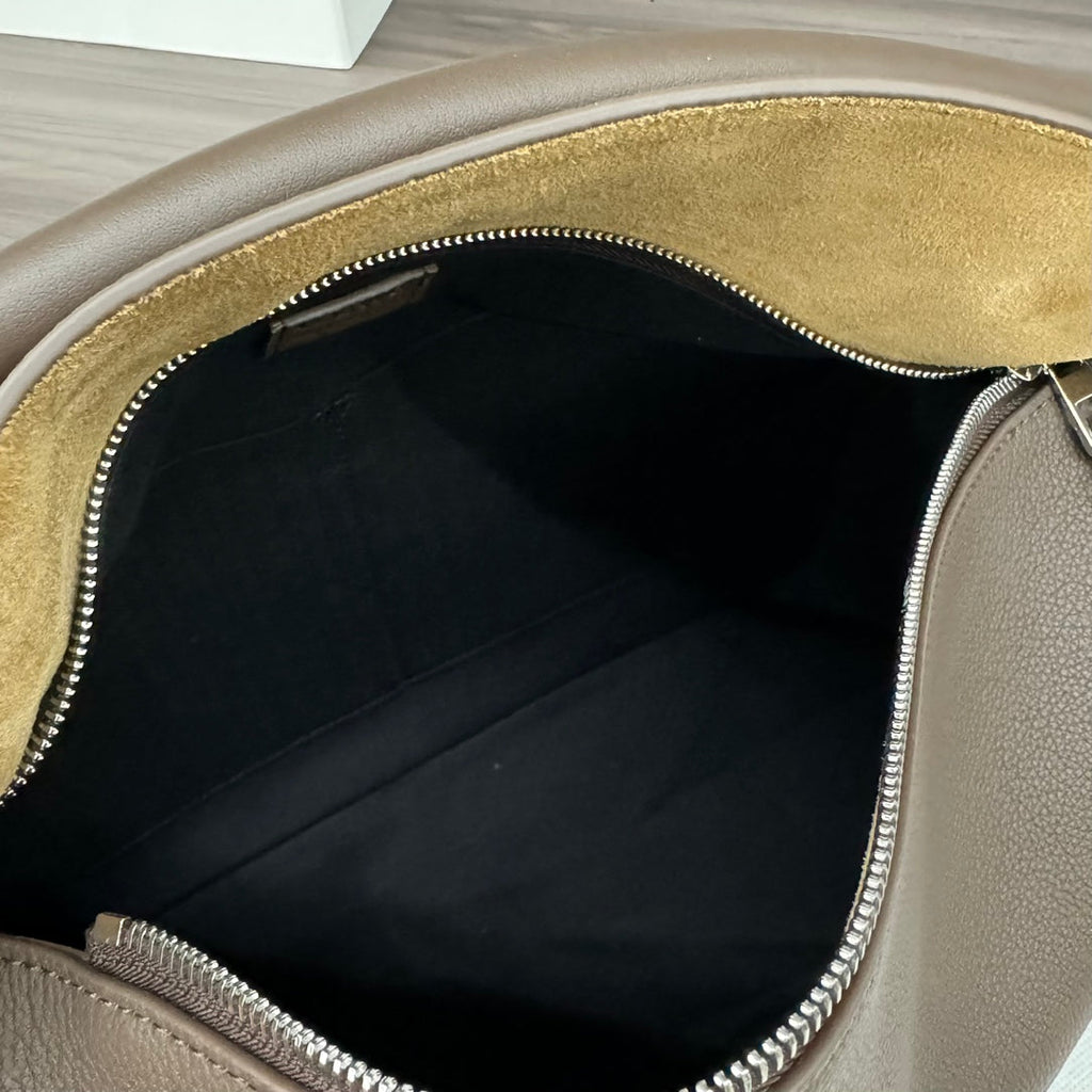 LOEWE LOE PUZZLE 33 BAG IN WENGE BROWN CALFSKIN