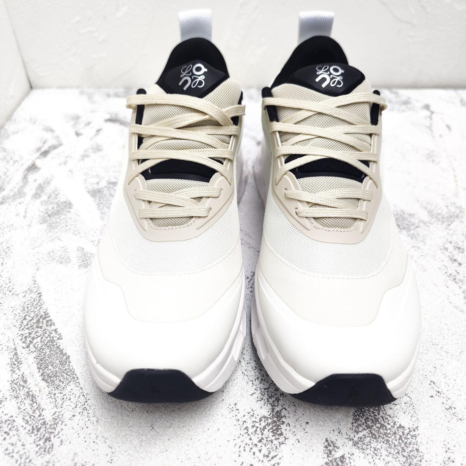 CLOUDTILT 2.0 SNEAKER PALE GRAY CALFSKIN AND BREATHABLE MESH