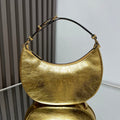 FENDI FENDIGRAPHY MEDIUM 29 IN GOLD METALLIC SMOOTH LAMBSKIN GOLD HARDWARE