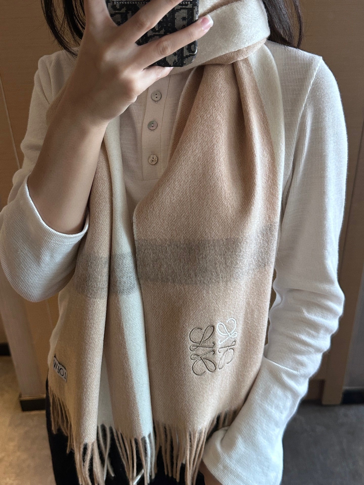LOEWE 25S SCARF 180 IN CASHMERE 861391