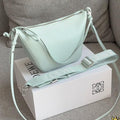 LOEWE LOE LUNA HOBO 27 BAG IN SKY BLUE CALFSKIN