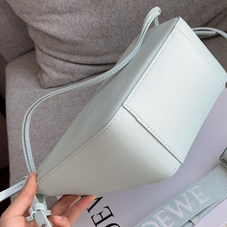 LOEWE LOE LUNA HOBO 27 BAG IN SKY BLUE CALFSKIN