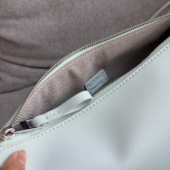 LOEWE LOE LUNA HOBO 27 BAG IN SKY BLUE CALFSKIN