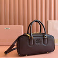 MIU MIU ARCADIE BAG 27 IN COPPER BROWN SHINY CALFSKIN