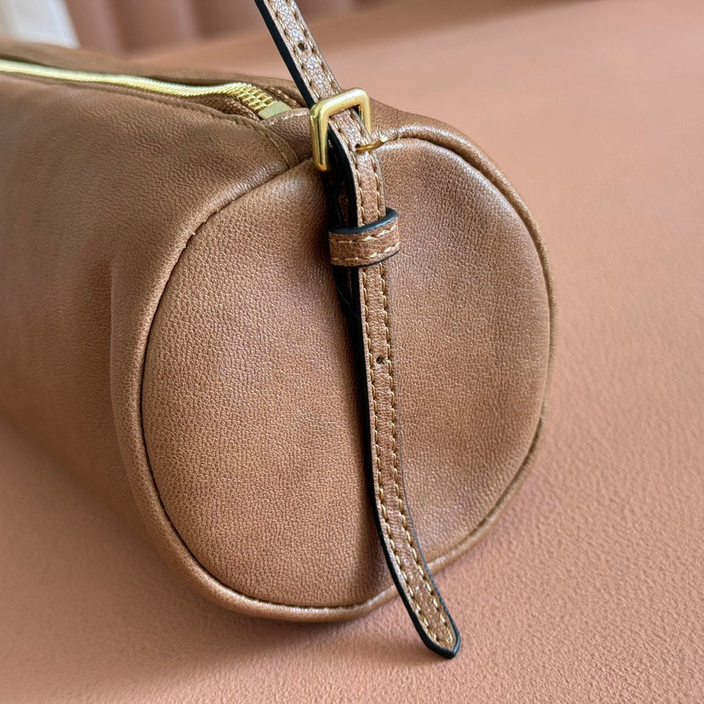 MIU MIU NAPPA POUCH 22 IN BRIARWOOD CALFSKIN