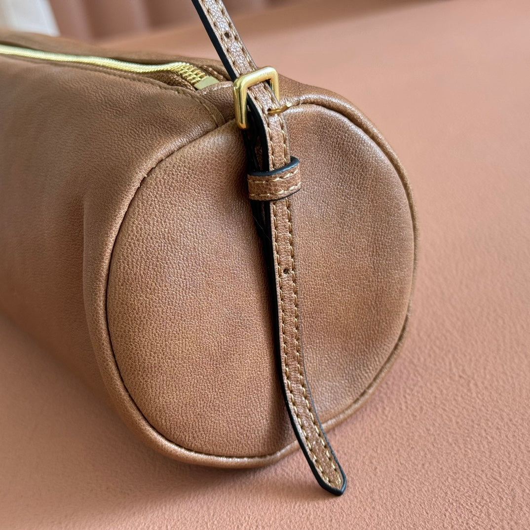 MIU MIU NAPPA POUCH 22 IN BRIARWOOD CALFSKIN